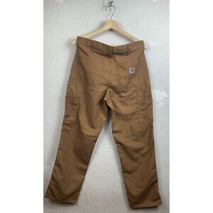 Carhartt Men's 30x32 Brown Canvas Dungaree Fit Carpenter Work Utility Pant